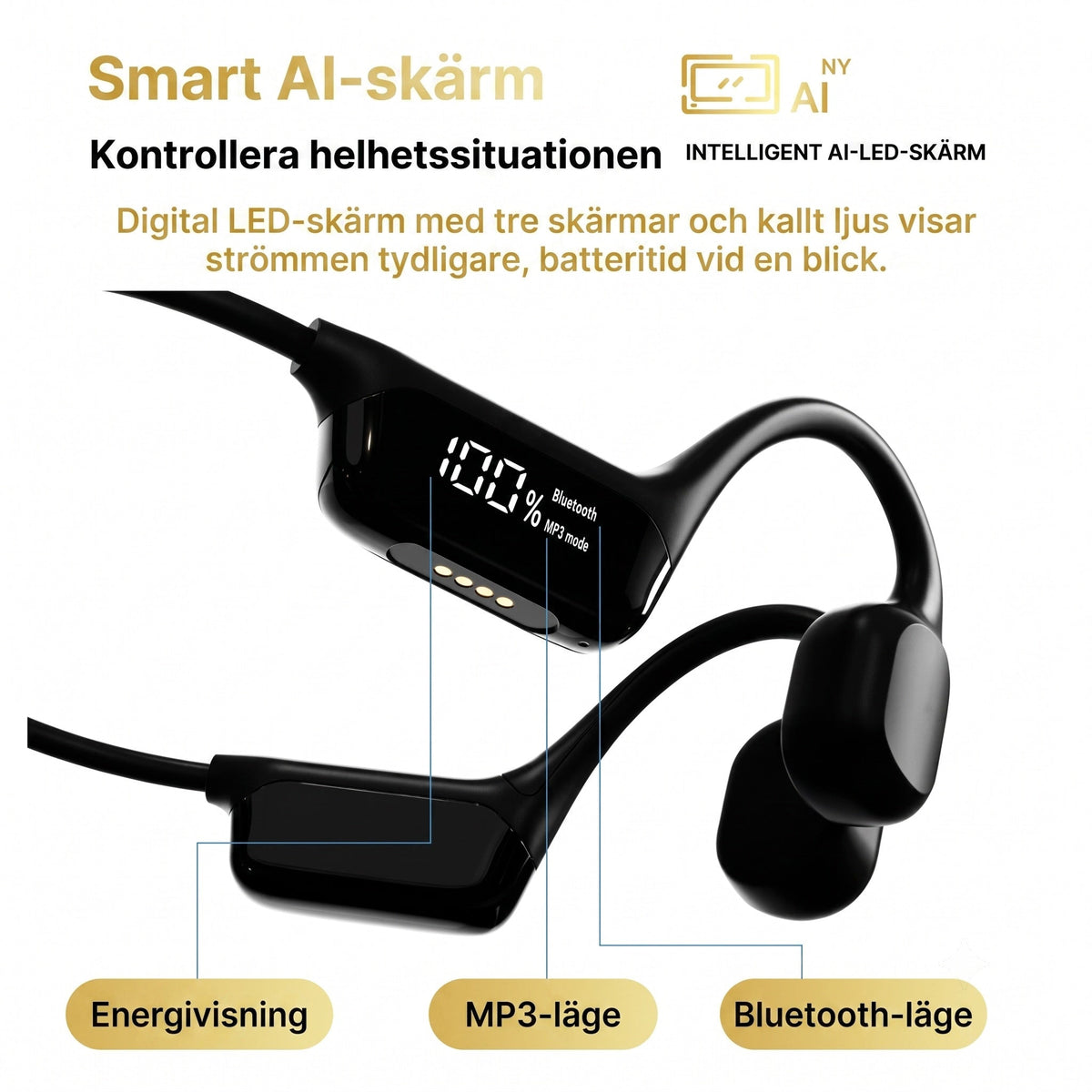 Cranovib V2 Benledningshörlurar